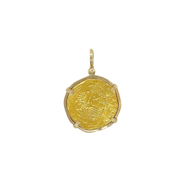 24K Replica Atocha Coin Pendant - Large Image 2 Diamonds Direct St. Petersburg, FL