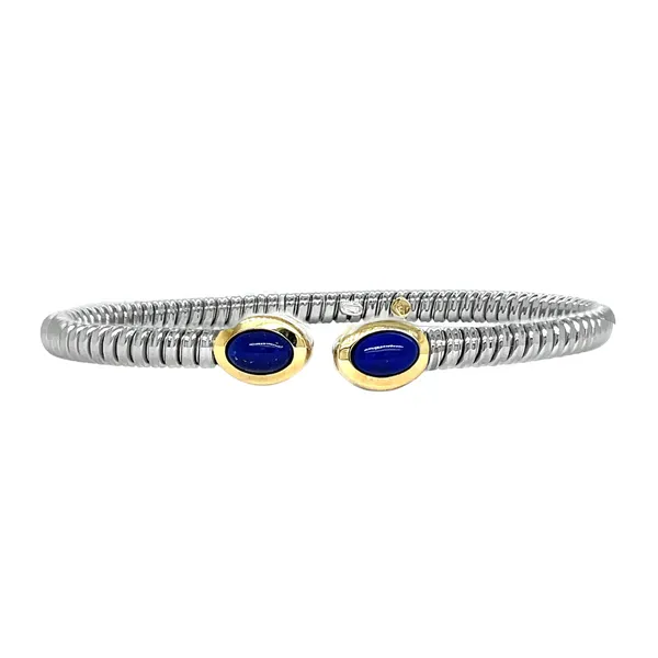 PiyaRo Sterling Silver & 18KY Lapis Bracelet Diamonds Direct St. Petersburg, FL
