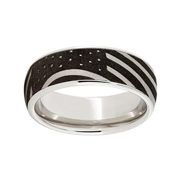 Men's Serinium® Flag Wedding Band Diamonds Direct St. Petersburg, FL