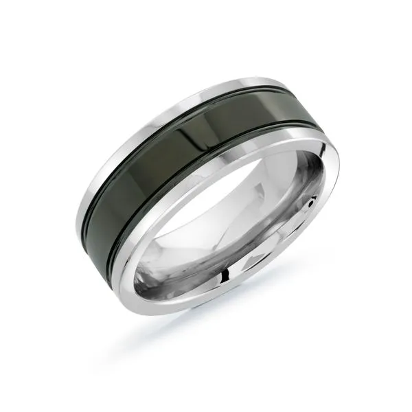 Men's Tungsten Wedding Band Diamonds Direct St. Petersburg, FL