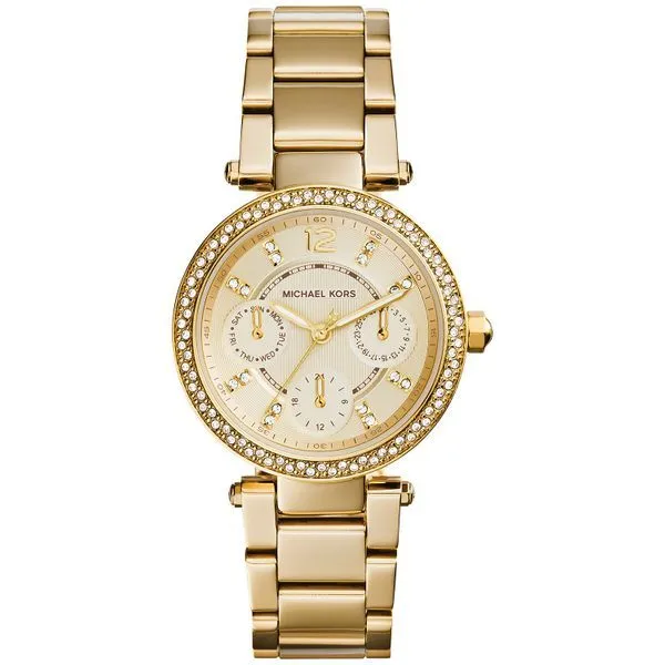 Michael Kors Parker Pavé Gold-Tone Watch Diamonds Direct St. Petersburg, FL