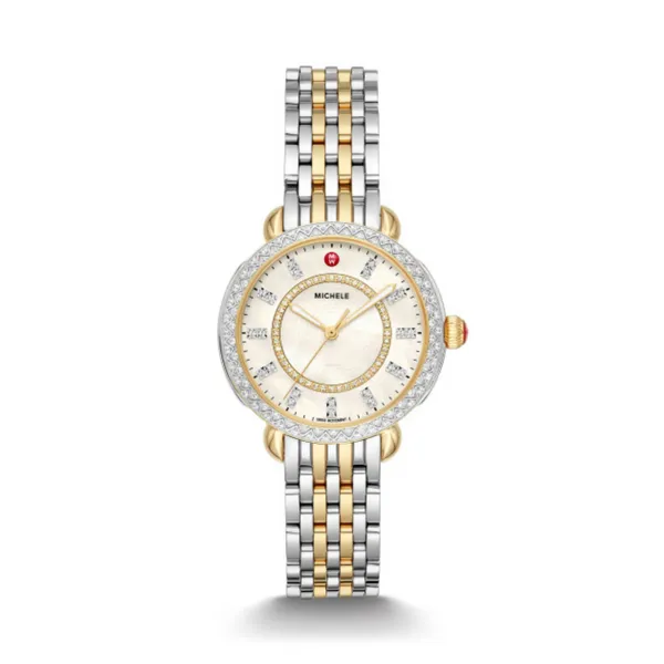 MICHELE Sidney ClassicTwo-Tone Diamond Watch Diamonds Direct St. Petersburg, FL