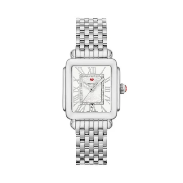 MICHELE Deco Madison Mid Stainless Steel Diamond Dial Watch Diamonds Direct St. Petersburg, FL
