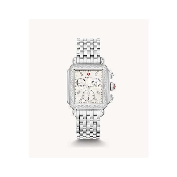 MICHELE Deco Stainless Steel & Diamond Watch Diamonds Direct St. Petersburg, FL