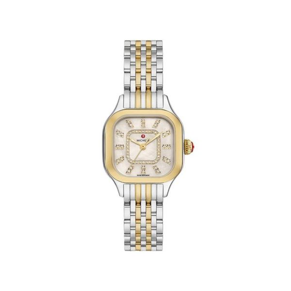 MICHELE Meggie Two-Tone 18K Gold Plated Diamond Dial Watch Diamonds Direct St. Petersburg, FL