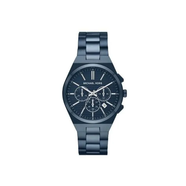 Michael Kors Blue Lennox Chronograph Men's Watch Diamonds Direct St. Petersburg, FL