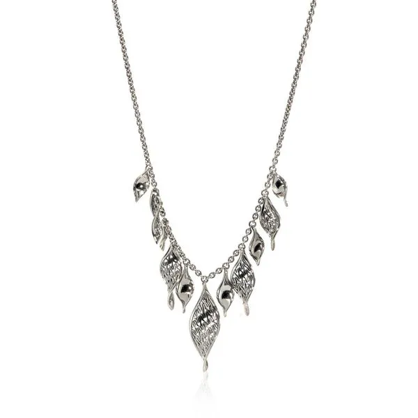 John Hardy Silver Wave Necklace Diamonds Direct St. Petersburg, FL