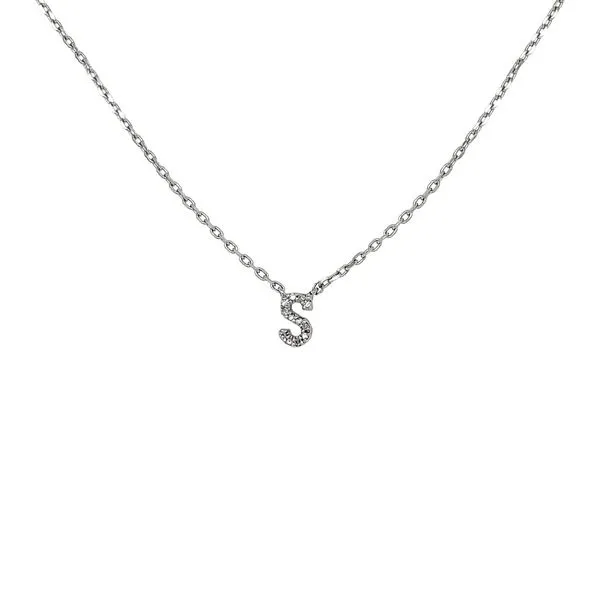 Sterling Silver Mini Initial 