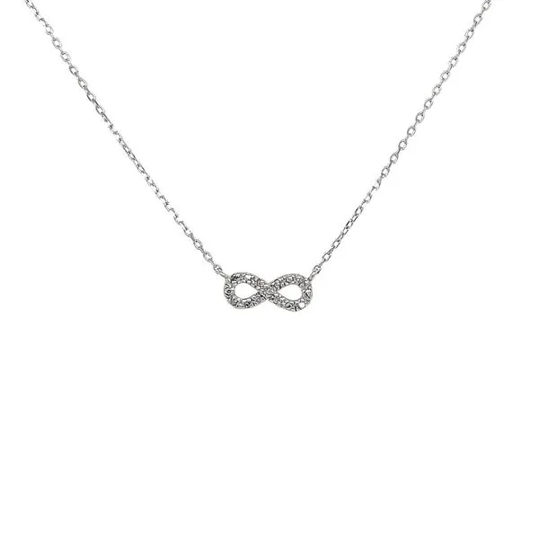 Sterling Silver Diamond Infinity Necklace Diamonds Direct St. Petersburg, FL