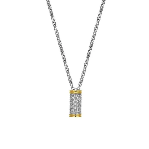 Sterling Silver Gold-Plated Aurora CZ Necklace Diamonds Direct St. Petersburg, FL