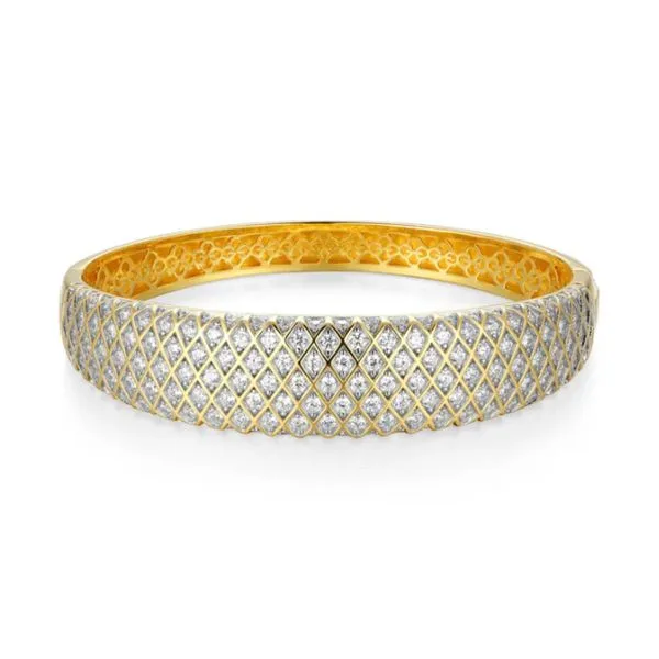 Sterling Silver Quilted CZ Bracelet Diamonds Direct St. Petersburg, FL