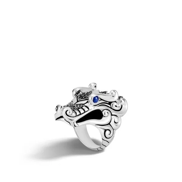 John Hardy Legends Naga Silver Ring Diamonds Direct St. Petersburg, FL