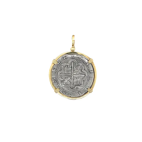 Sterling Silver Replica Atocha Coin Pendant - Large Diamonds Direct St. Petersburg, FL
