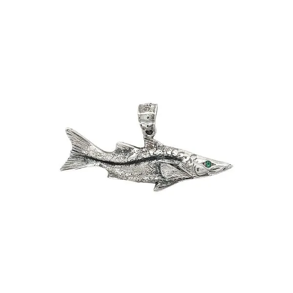 Sterling Silver Snook Fish Pendant Diamonds Direct St. Petersburg, FL