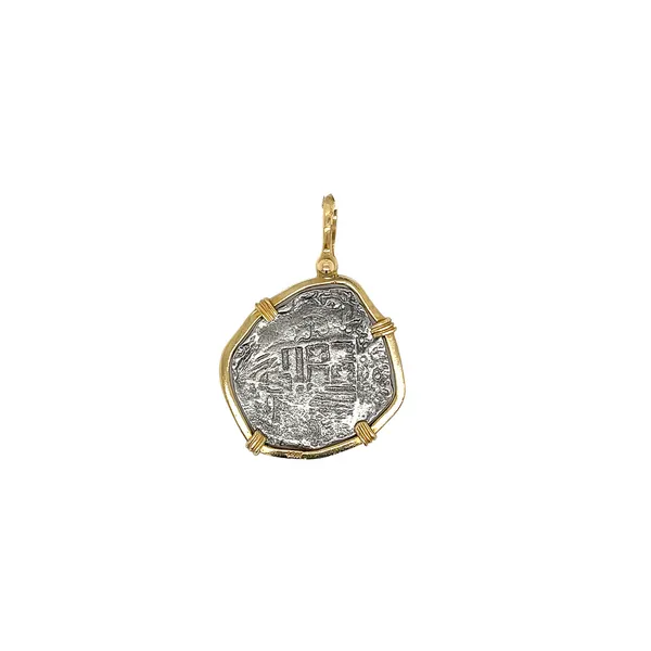 Sterling Silver Replica Atocha Coin Pendant - Large Image 2 Diamonds Direct St. Petersburg, FL