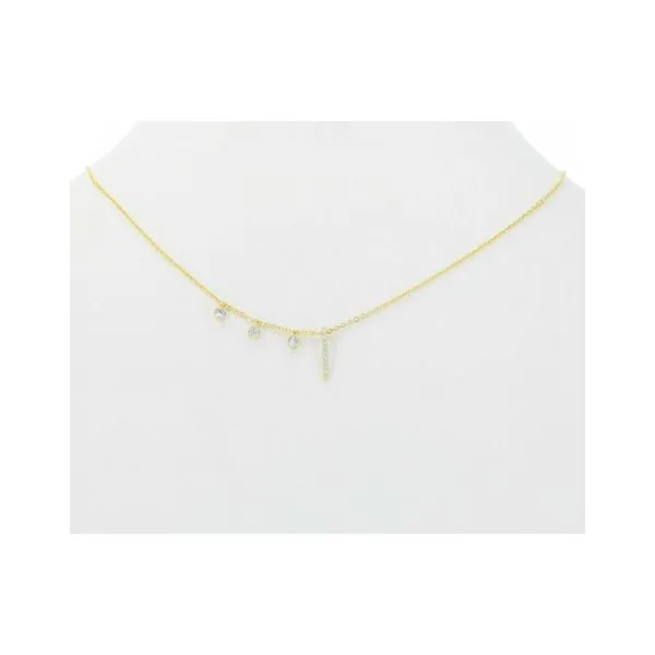 Gold Plated Dangling Necklace Diamonds Direct St. Petersburg, FL