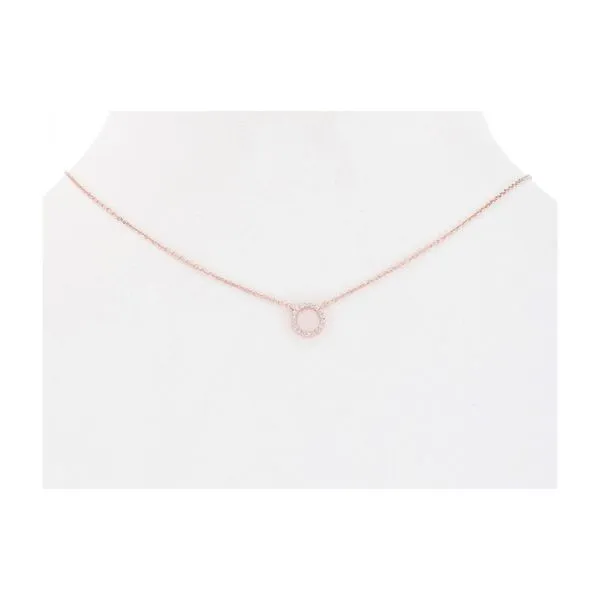Rose Gold Plated Heart and Ring Necklace Diamonds Direct St. Petersburg, FL
