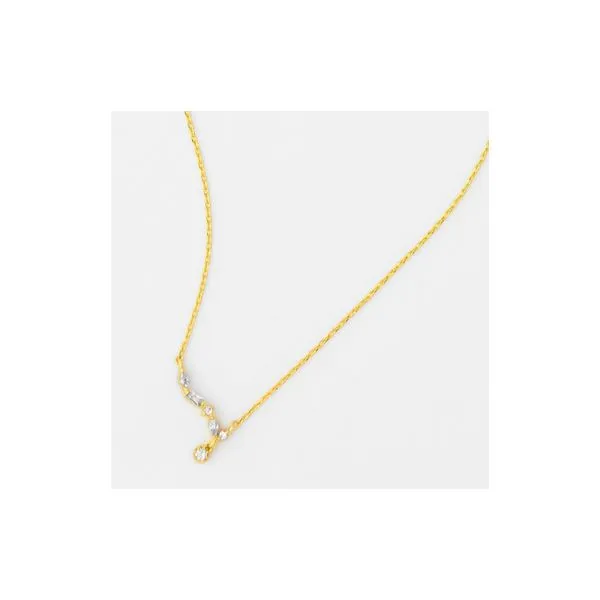 Gold Plated Necklace with CZs Diamonds Direct St. Petersburg, FL