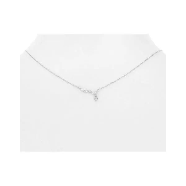 Rhodium Plated Necklace with CZs Diamonds Direct St. Petersburg, FL