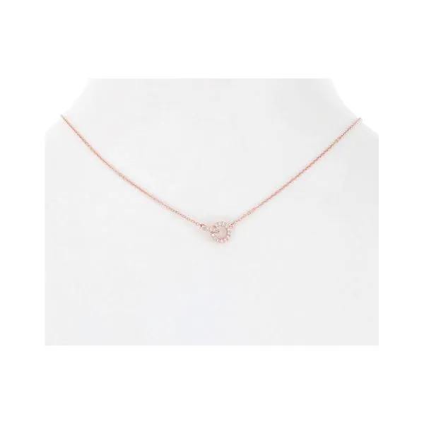 Rose Gold Plated Necklace with CZ Pave Diamonds Direct St. Petersburg, FL