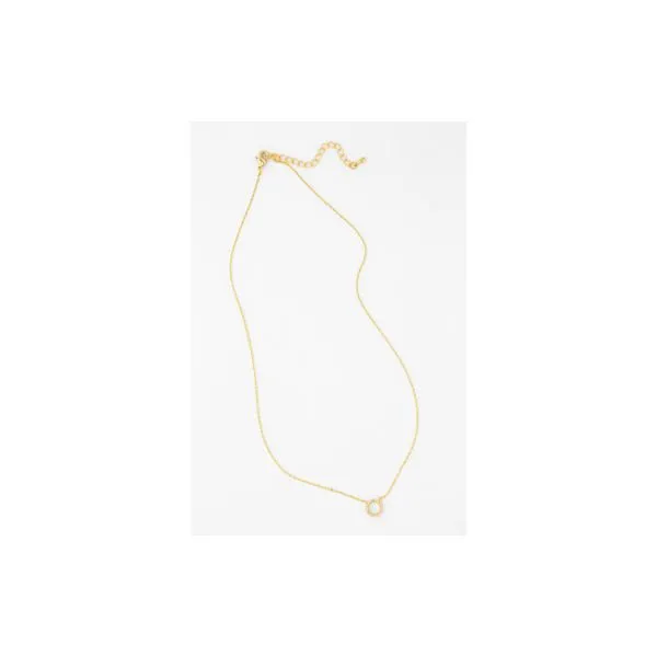 Gold Plated Necklace with CZs Image 2 Diamonds Direct St. Petersburg, FL