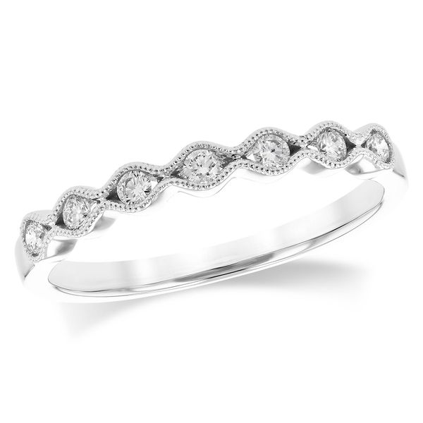 .17Ctw Diamonds 14K White Gold Wedding Band Diamond Showcase Longview, WA