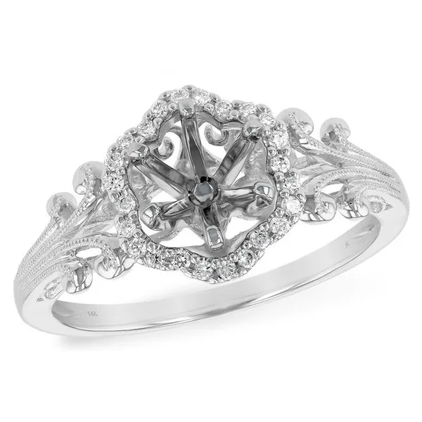 14K White Gold Diamond Engagement Ring Diamond Showcase Longview, WA