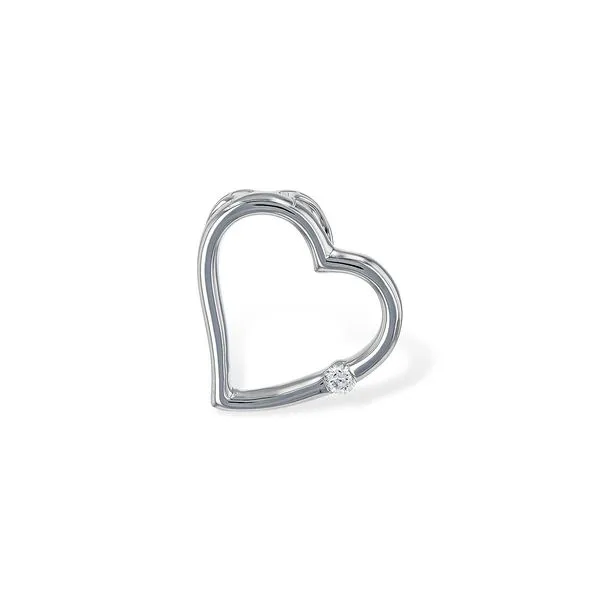Diamond Heart Pendant 14K White Gold Diamond Showcase Longview, WA