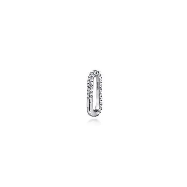 Gabriel & Co. 14K White Gold Diamond Paperclip Lock Diamond Showcase Longview, WA