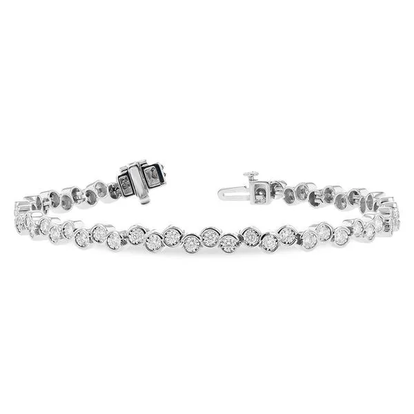 1.50Ctw Diamonds in 14Kw Bracelet Diamond Showcase Longview, WA