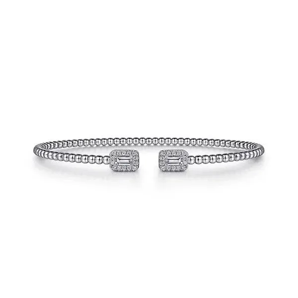 Gabriel & Co. 14K White Gold Diamond Bangle Diamond Showcase Longview, WA