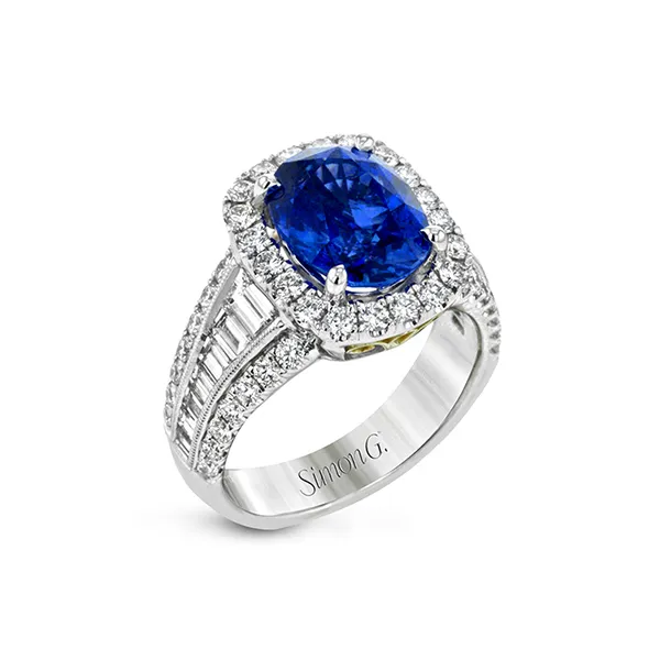 3.01Ct Sapphire and 1.94Ctw Diamond Ring in 18Kt Gold Diamond Showcase Longview, WA