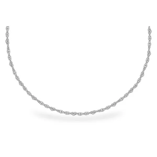 14K White Gold Rope Chain Diamond Showcase Longview, WA