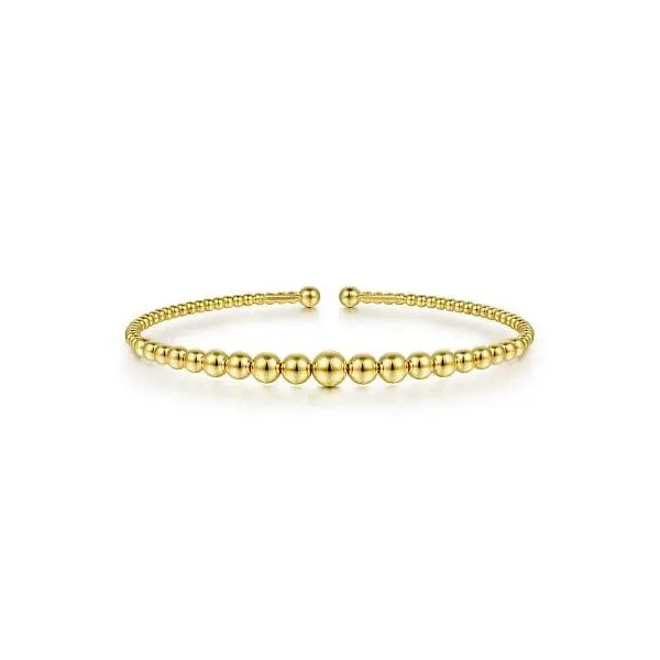 Gabriel & Co. 14K Yellow Gold Bujukan Open Bangle similar item image