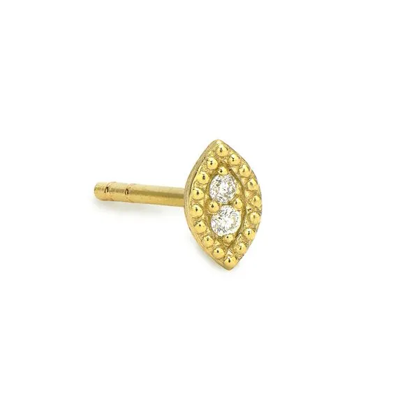 【just LoveR.】22SS★ Tate Earrings White Cubic Zirconia Rhodium Over Sterling Silver Cross