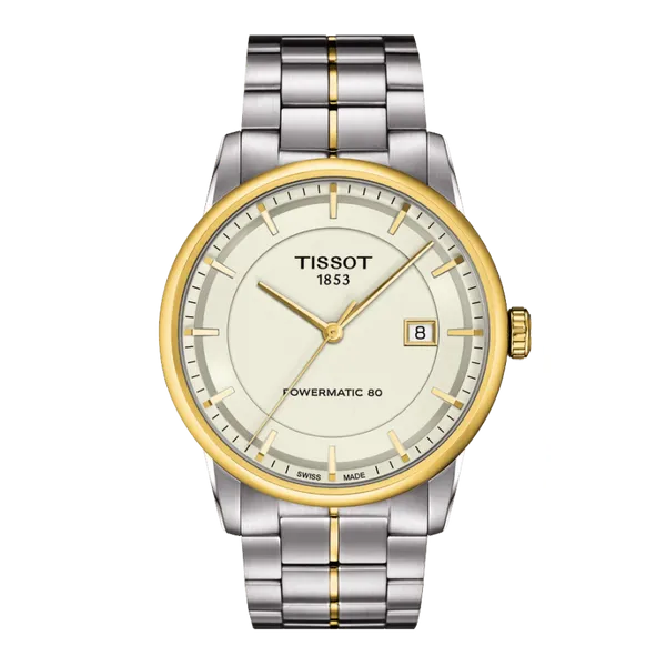 Tissot luxury automatic silver dial men's watch deals