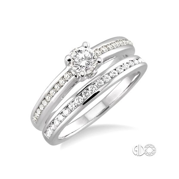 Classic Diamond Channel Set Engagement Ring Di'Amore Fine Jewelers Waco, TX