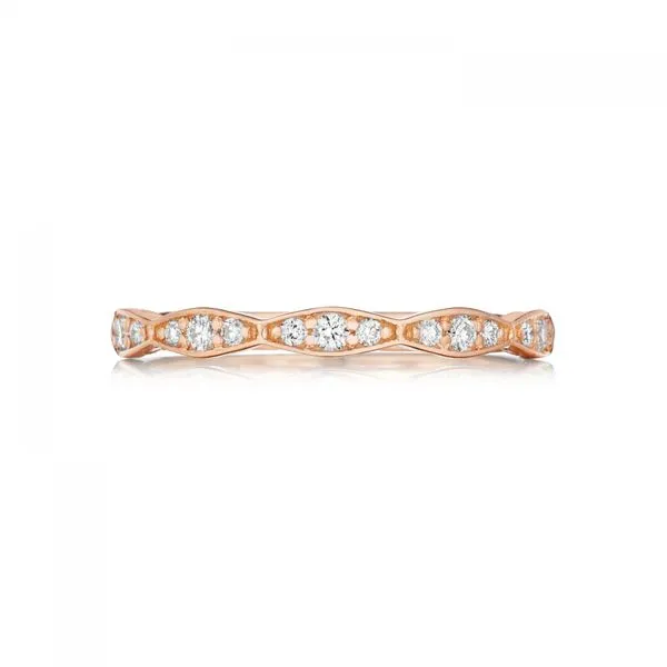 TACORI Rose Gold Vintage Diamond Wedding Band Di'Amore Fine Jewelers Waco, TX