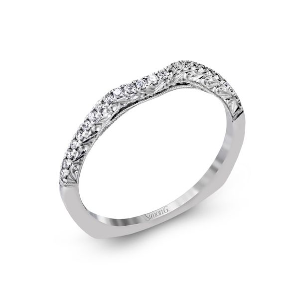 18kt Simon G Wedding Band Di'Amore Fine Jewelers Waco, TX