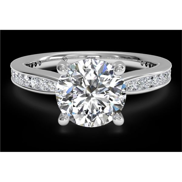 Classic Tapered Channel Set Engagement Rings
