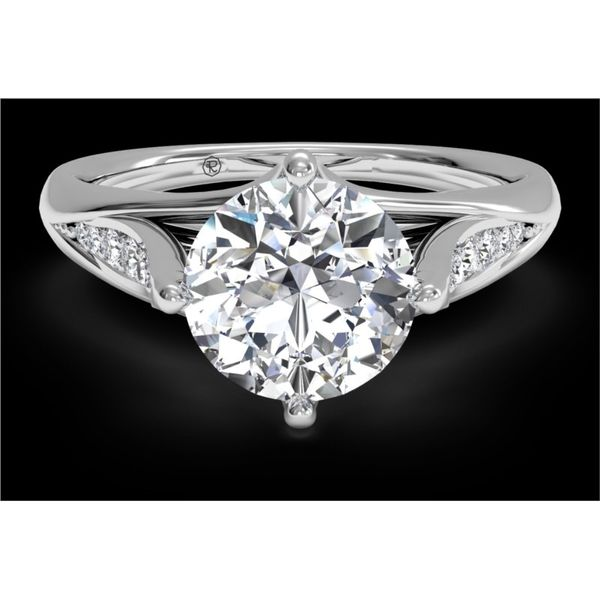 RITANI Vintage Tulip Diamond Engagement Ring in White Gold Di'Amore Fine Jewelers Waco, TX