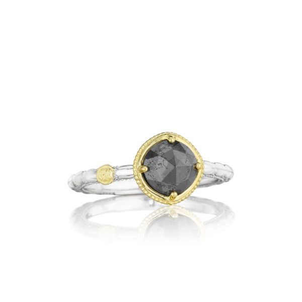TACORI Sterling Silver and Gold Simply Gem Ring featuring Hematite Gemstone Di'Amore Fine Jewelers Waco, TX