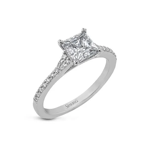18k White Gold Diamond Engagement Ring Dickinson Jewelers Dunkirk, MD