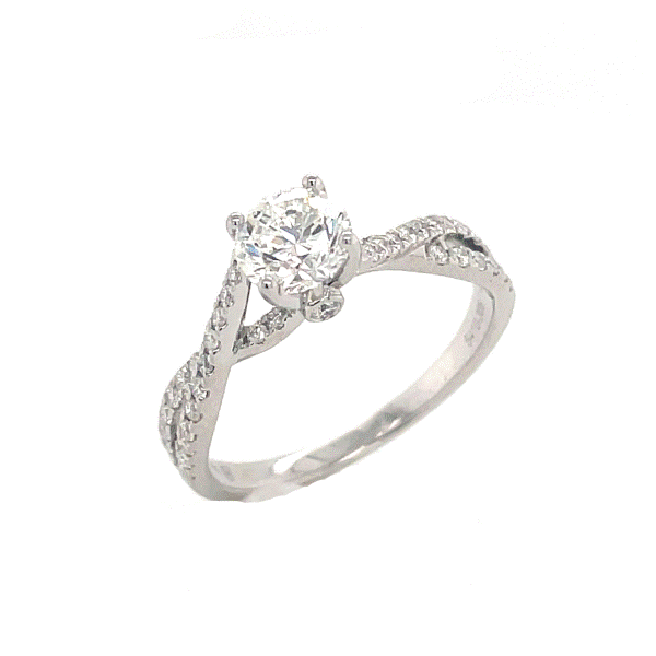 14k White Gold Diamond Engagement Ring Dickinson Jewelers Dunkirk, MD