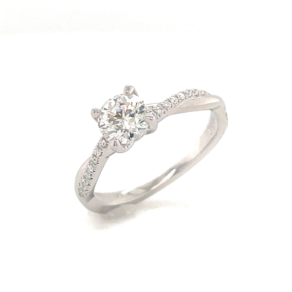 14k White Gold Diamond Engagement Ring Dickinson Jewelers Dunkirk, MD