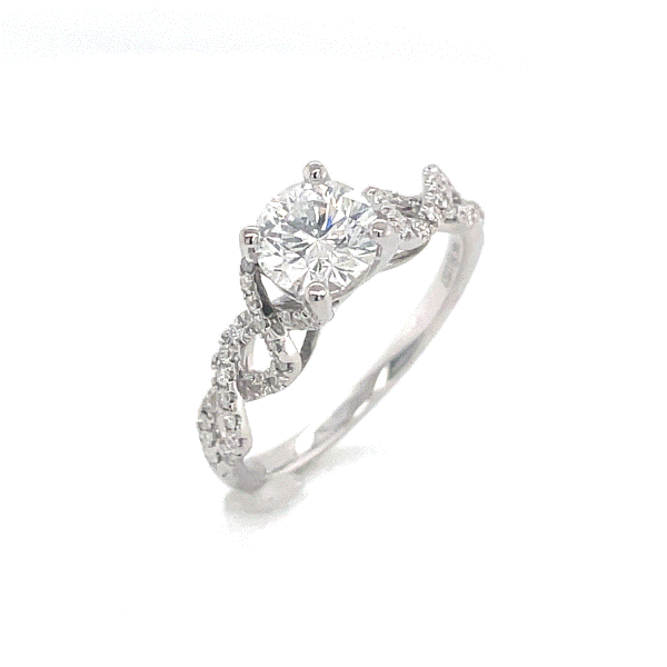 14k White Gold Diamond Engagement Ring Dickinson Jewelers Dunkirk, MD