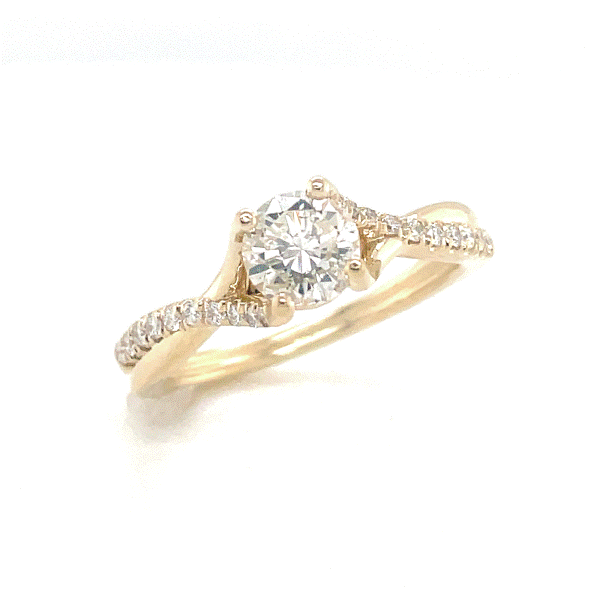 14k Yellow Gold Diamond Engagement Ring Dickinson Jewelers Dunkirk, MD