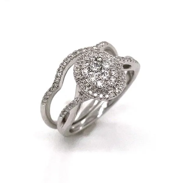 14k White Gold Diamond Wedding Set Dickinson Jewelers Dunkirk, MD