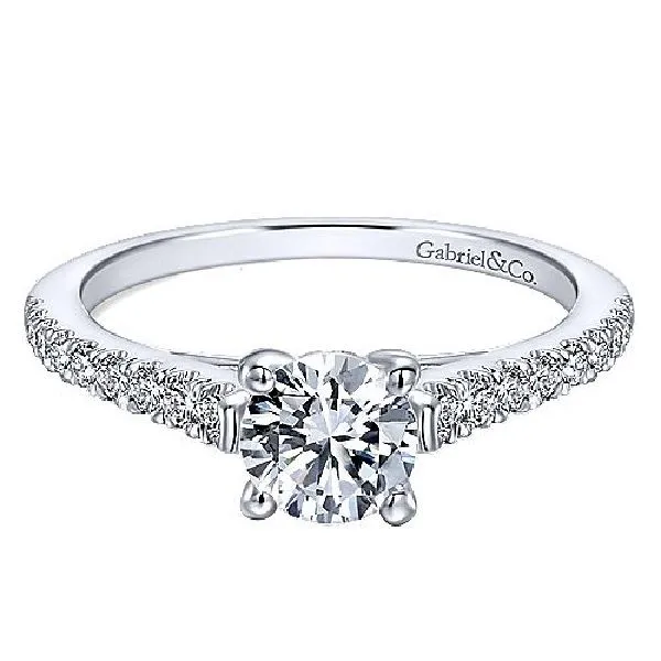 14k White Gold Diamond Engagement Ring Dickinson Jewelers Dunkirk, MD