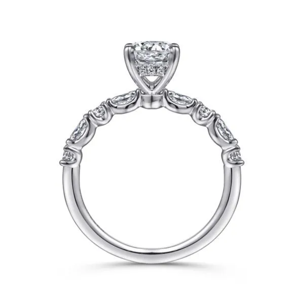14k White Gold Diamond Engagement Ring Image 2 Dickinson Jewelers Dunkirk, MD